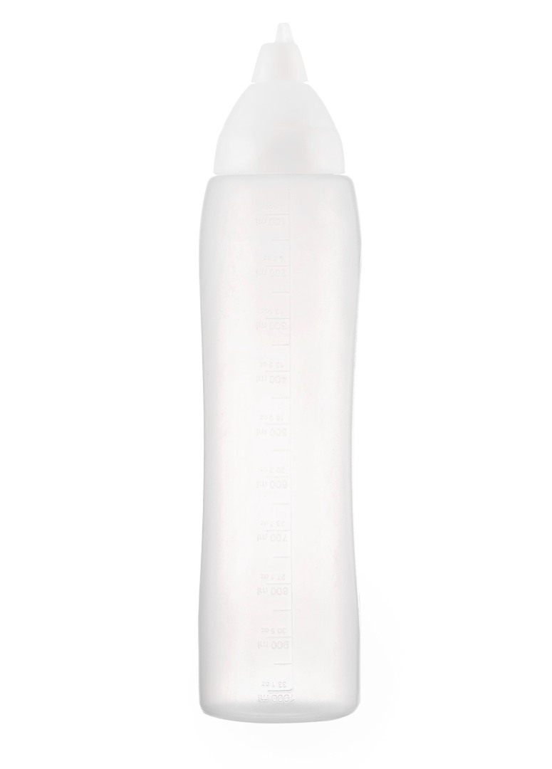 Mērču pudele-dozators balts 1000 ml