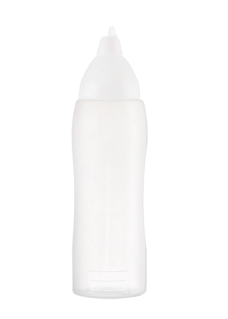 Mērču pudele-dozators balts 750 ml