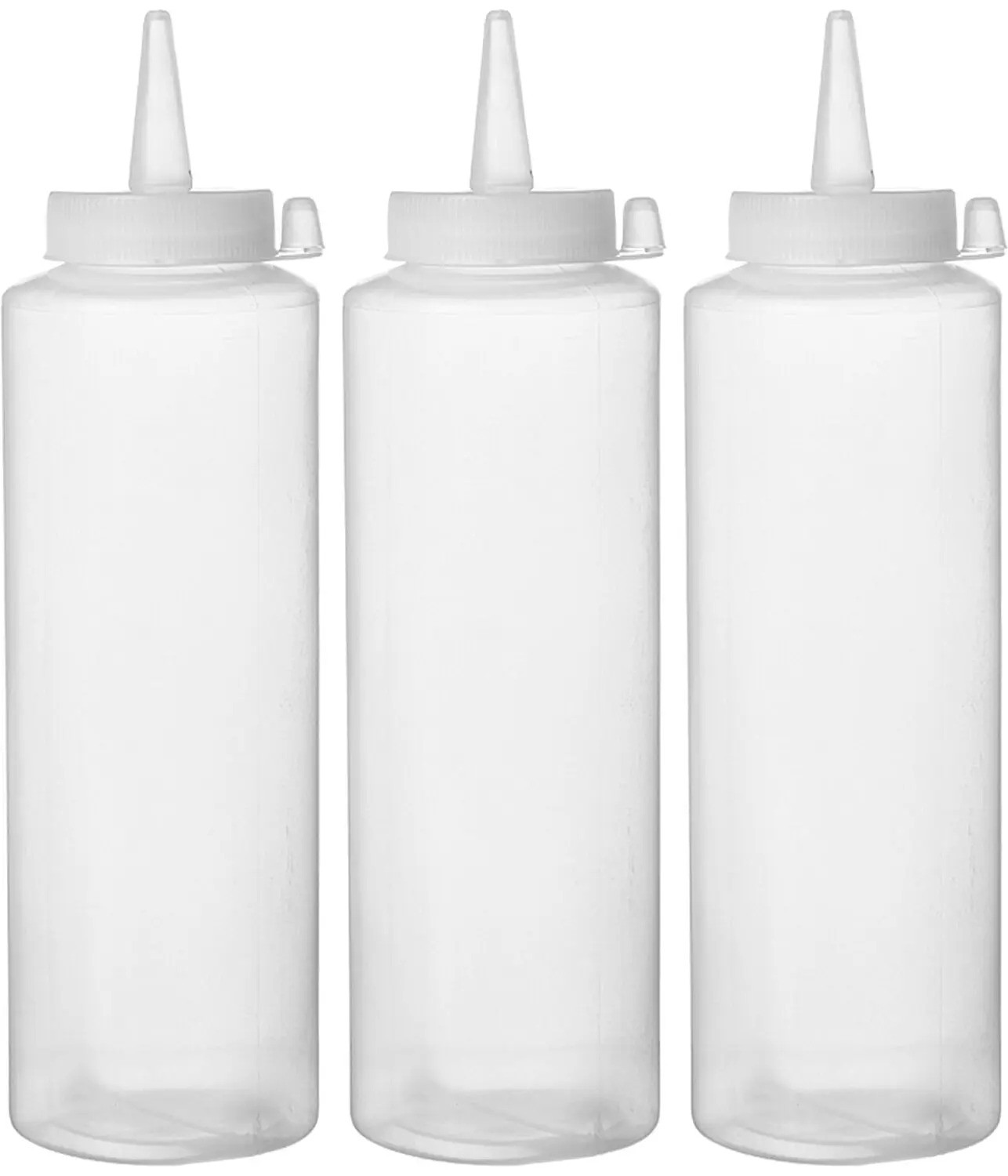 Mērču pudeles-dozatori 700 ml, caurspīdīgi - 3 gab